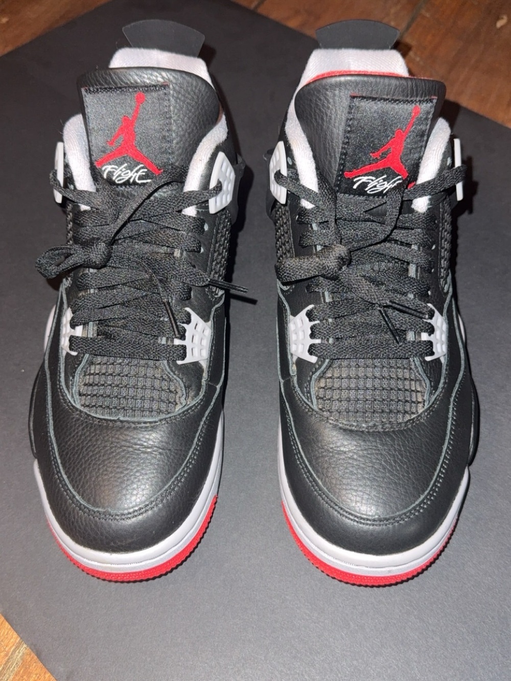Nike Air Jordan 4 Men's Sneakers - Black/Red/White